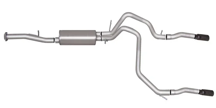 Gibson 07-12 Chevrolet Avalanche LS 5.3L 2.25in Cat-Back Dual Split Exhaust – Aluminized