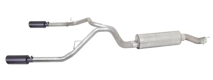 Gibson 14-17 Ram 2500 Big Horn 6.4L 2.5in Cat-Back Dual Split Exhaust – Black Elite