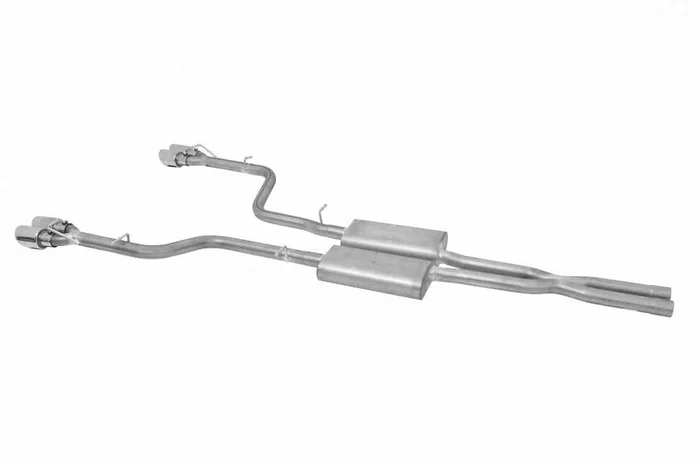 Gibson Exhaust Dodge Challenger 5.7L (09-14) [Catback – Quad Tip Exit] Polished or Black Ceramic Black Tips
