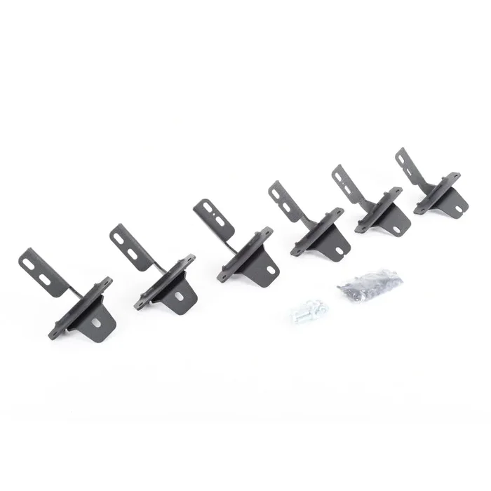 Go Rhino 21-22 Ford Bronco (Excl. Sport) 4DR Mtg. Brackets (V-Series V3/RB10+RB20 Slim) – Tex. Blk