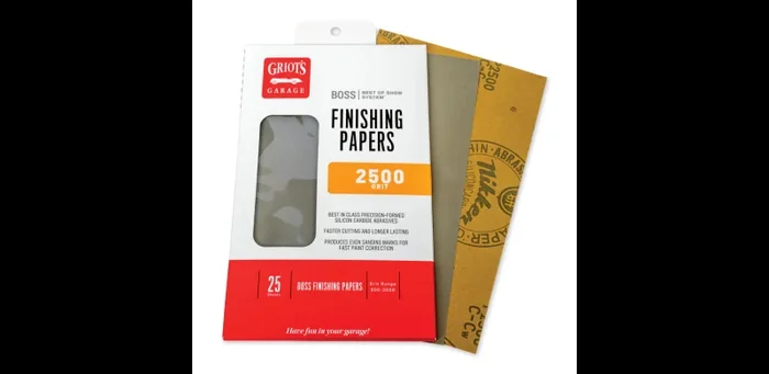 Griots Garage BOSS Finishing Papers – 2500g – 5 .5in x 9in (25 Sheets)