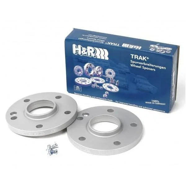 H&R Trak+ 18mm DR Wheel Spacers – 5×112 Pattern / 66.5mm Center Bolt / 14×1.25 Thread (3655664)