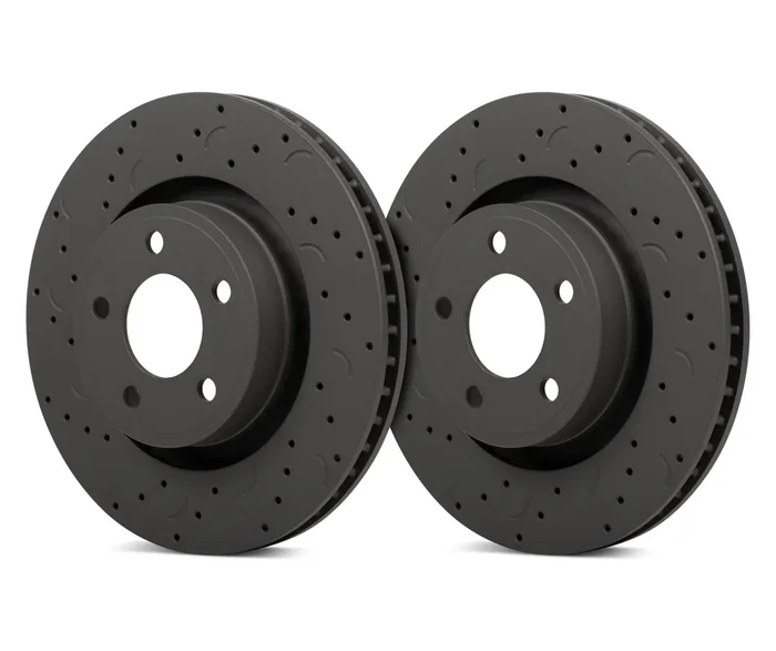 Hawk Talon 1992 Lexus ES300 Drilled and Slotted Front Brake Rotor Set