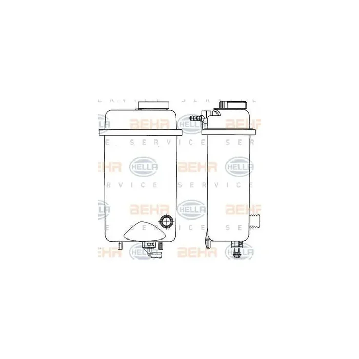Hella 8MA 376 705-431 Coolant Expansion Tank For BMW 7 (E38)