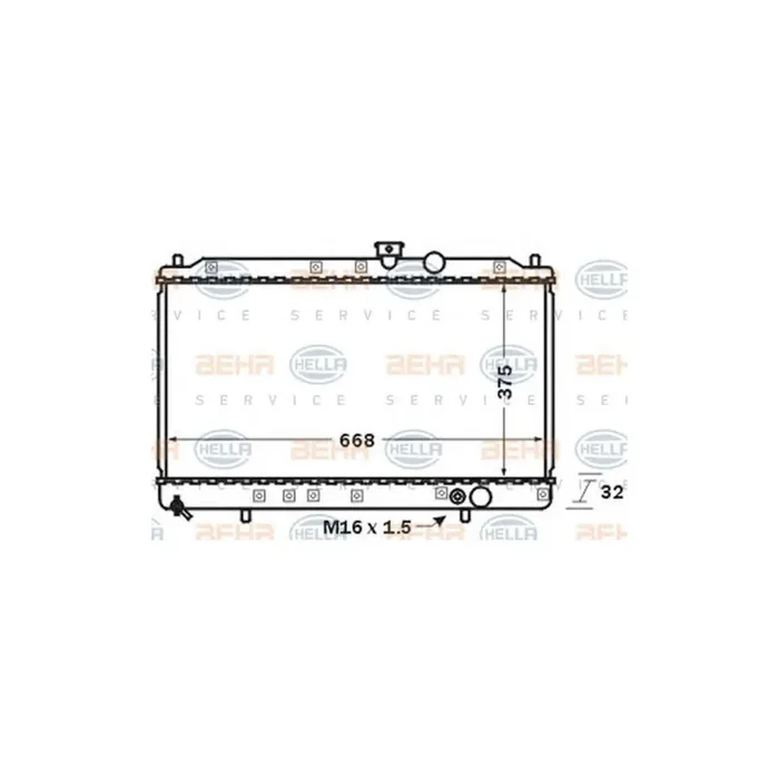 Hella 8MK 376 704-711 Engine Radiator