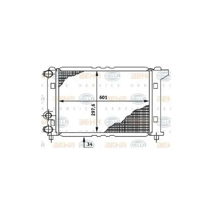 Hella 8MK 376 706-311 Engine Radiator
