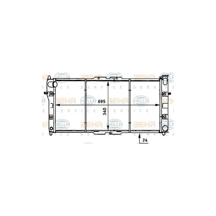 Hella 8MK 376 706-721 Engine Radiator