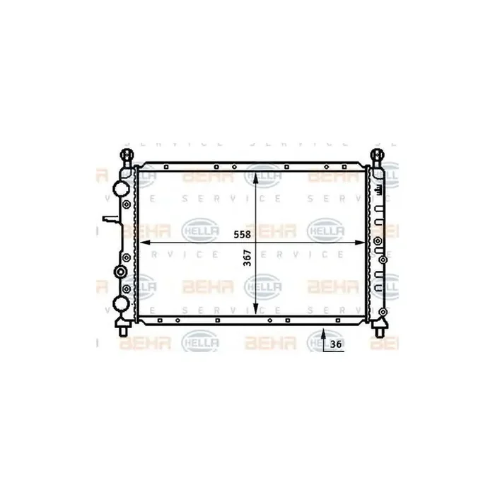 Hella 8MK 376 707-001 Engine Radiator