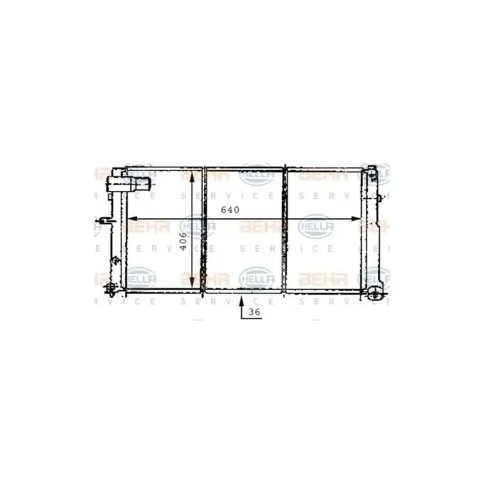 Hella 8MK 376 707-211 Engine Radiator