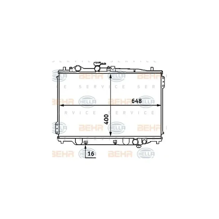 Hella 8MK 376 707-421 Engine Radiator