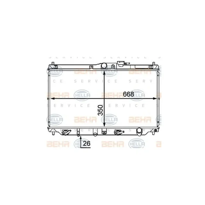 Hella 8MK 376 707-431 Engine Radiator