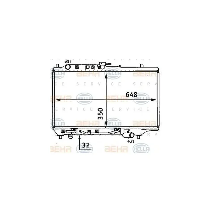 Hella 8MK 376 707-671 Engine Radiator