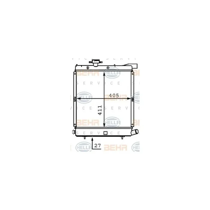 Hella 8MK 376 707-721 Engine Radiator