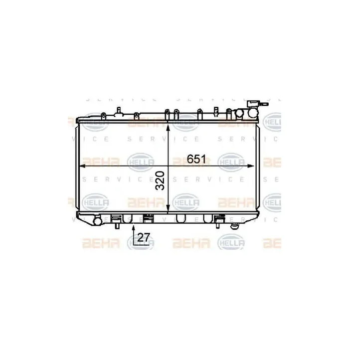 Hella 8MK 376 707-741 Engine Radiator