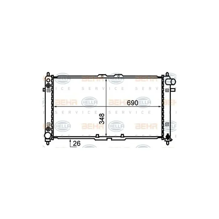 Hella 8MK 376 707-761 Engine Radiator