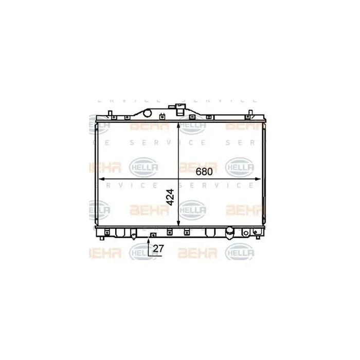 Hella 8MK 376 708-011 Engine Radiator