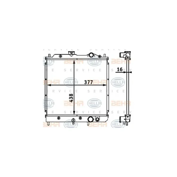 Hella 8MK 376 708-091 Engine Radiator