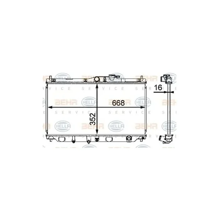 Hella 8MK 376 708-131 Engine Radiator