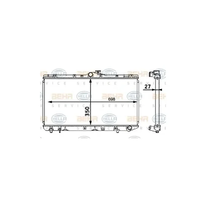 Hella 8MK 376 708-161 Engine Radiator