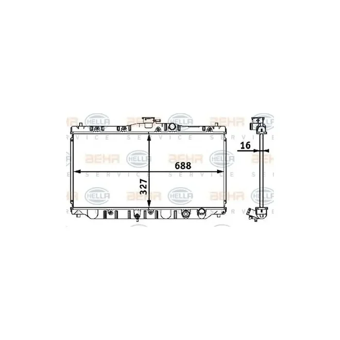 Hella 8MK 376 708-211 Engine Radiator