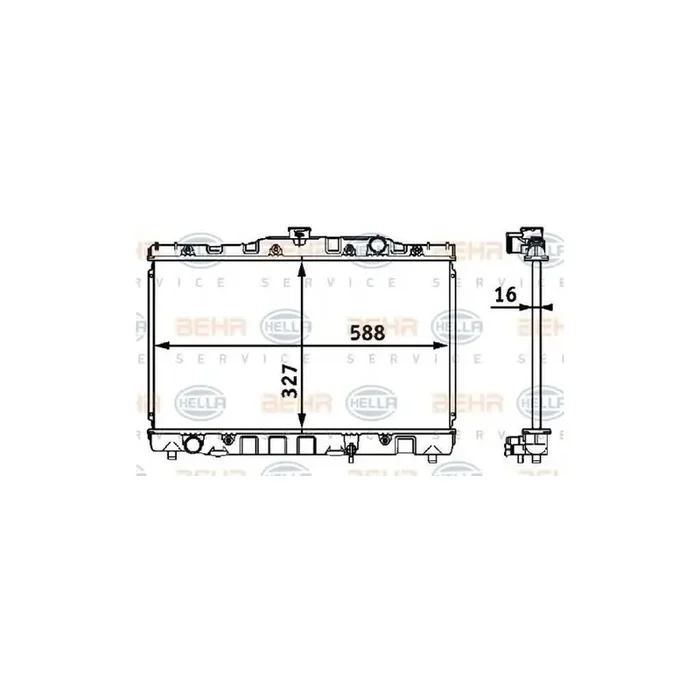 Hella 8MK 376 708-301 Engine Radiator