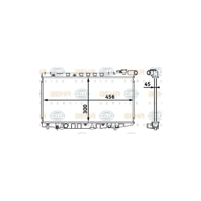 Hella 8MK 376 708-351 Engine Radiator