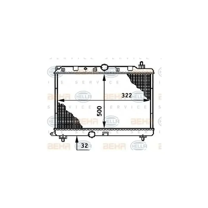 Hella 8MK 376 708-591 Engine Radiator