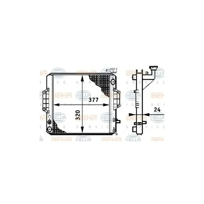 Hella 8MK 376 708-721 Engine Radiator