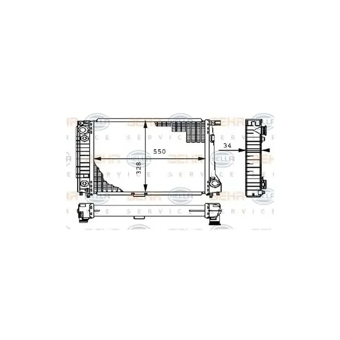 Hella 8MK 376 710-781 Engine Radiator