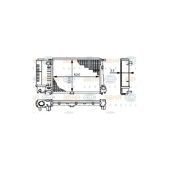 Hella 8MK 376 711-671 Engine Radiator