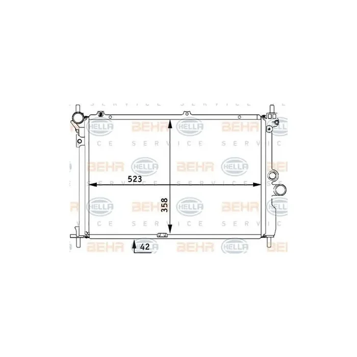 Hella 8MK 376 711-751 Engine Radiator