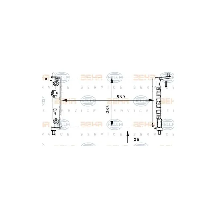 Hella 8MK 376 712-014 Engine Radiator
