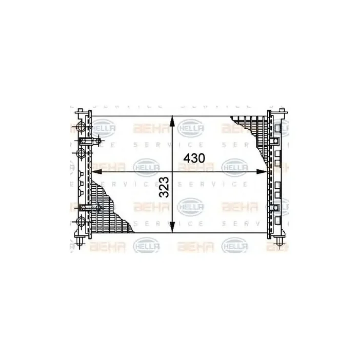 Hella 8MK 376 712-084 Engine Radiator