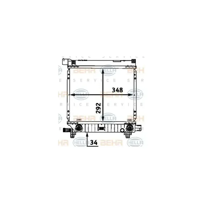 Hella 8MK 376 712-164 Engine Radiator