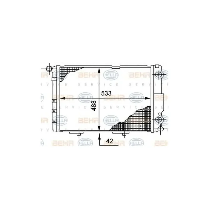 Hella 8MK 376 712-464 Engine Radiator