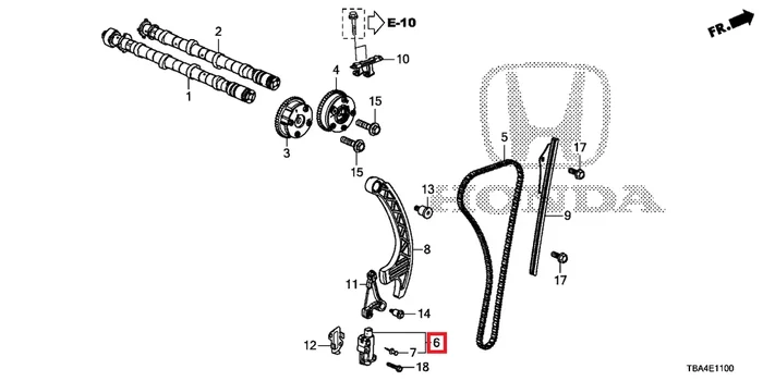 Honda OEM Cam Chain Tensioner | 2016-2021 Honda Civic 1.5T/Si (14510-5A2-A02)