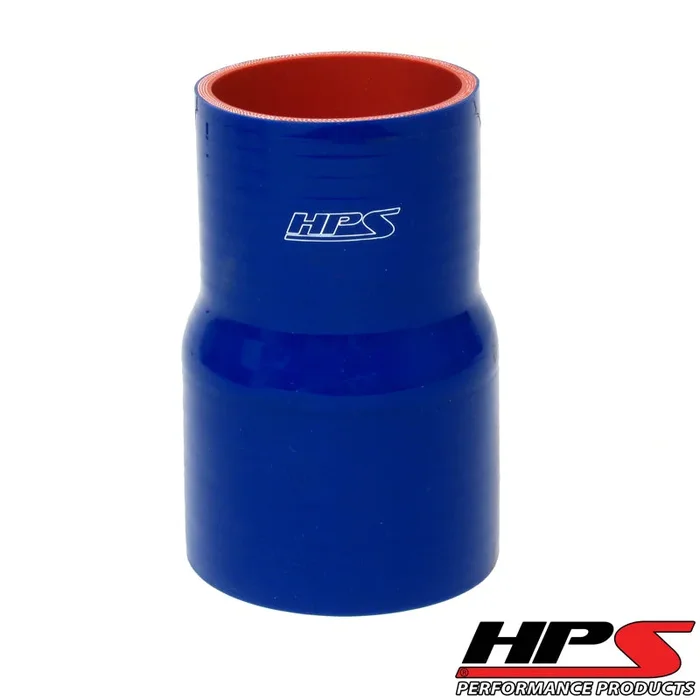 HPS 1.25 ” – 1-3/8 ” ID , 4 ” Long High Temp 4-ply Reinforced Silicone Reducer Coupler Hose Blue (32mm – 35mm ID , 102mm Length)