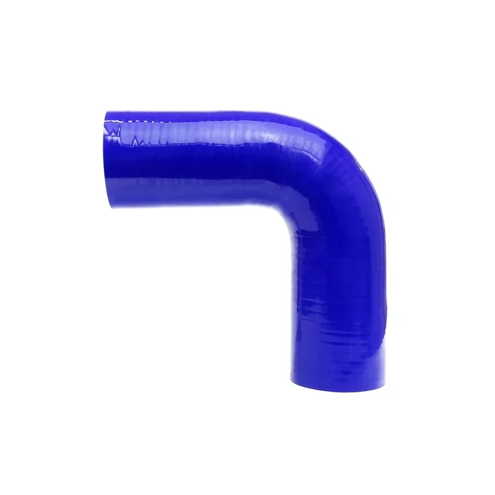 HPS 2-11/16 ” ID High Temp 4-ply Reinforced Silicone 90 Degree Elbow Coupler Hose Blue (68mm ID)