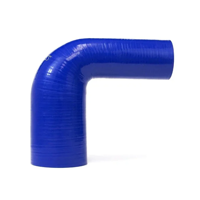 HPS 3 ” – 3-1/8 ” ID High Temp 4-ply Reinforced Silicone 90 Degree Elbow Reducer Hose Blue (76mm – 80mm ID)