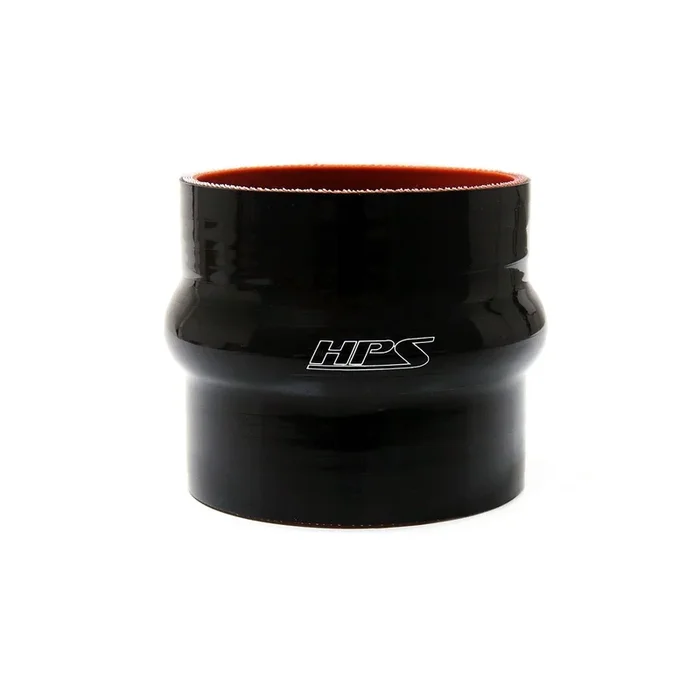 HPS 4 ” ID , 6 ” Long High Temp 4-ply Reinforced Silicone Hump Coupler Hose Black (102mm ID , 152mm Length)