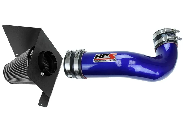 HPS Performance Short Ram Air Intake Chevy Tahoe 4.8L 5.3L V8 (2007-2008) Blue / Polished / Red / Black