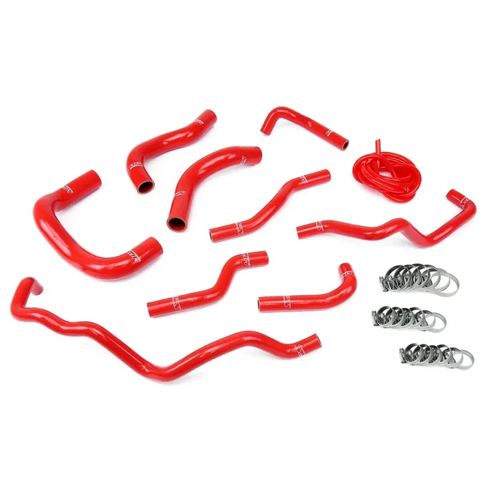 HPS Reinforced Red Silicone Radiator + Heater Hose Kit Coolant for Scion 08-14 iQ 1.3L