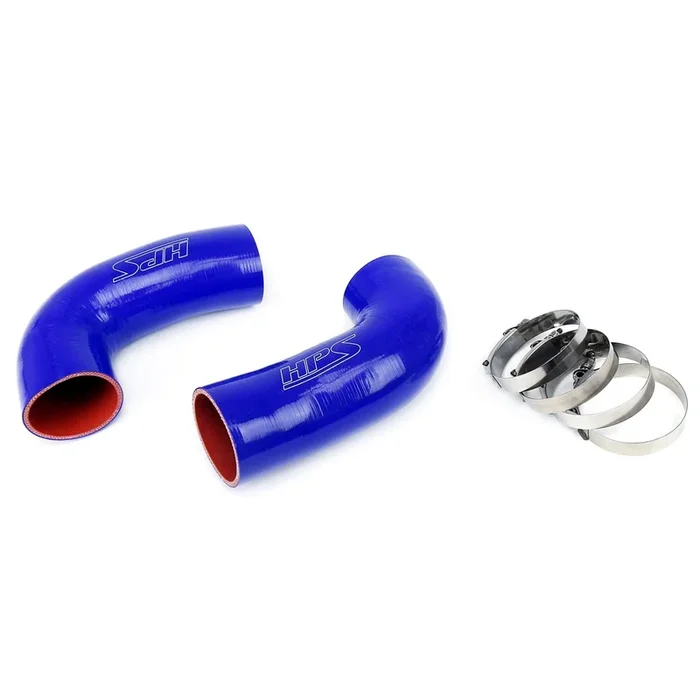 HPS Silicone Post MAF Dual Air Intake Tubes Kit Blue 5.0L V8 for BMW 98-03 M5 E39