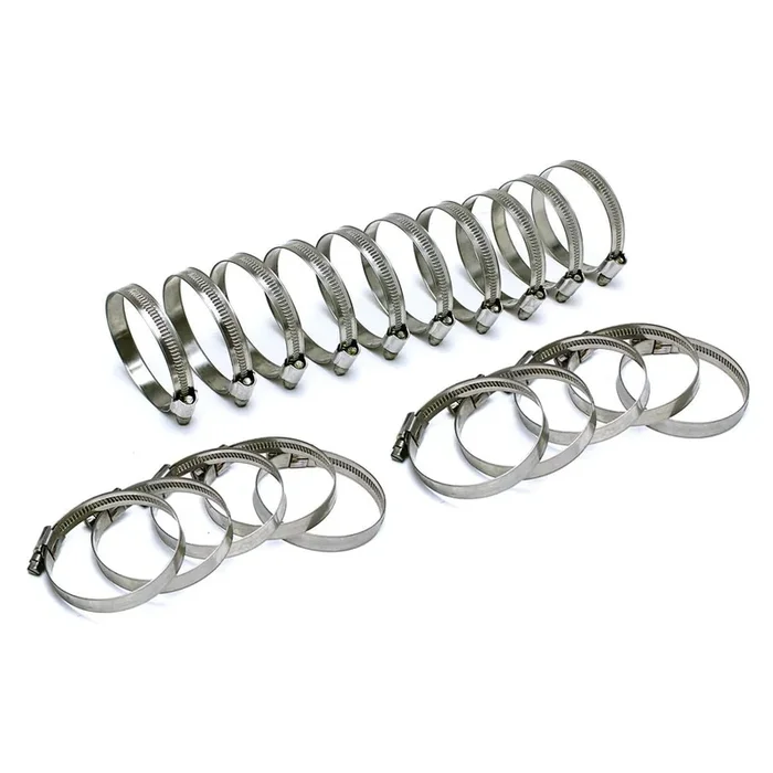 HPS Stainless Steel Embossed Hose Clamps Size 4 20pc Pack 7/16 ” – 11/16 ” (11mm-17mm)