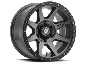 ICON ALLOYS REBOUND TITANIUM -18 x 9 / 6 x 5.5″ / 0MM / 5″ BS – 1818908350TT