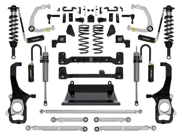 ICON Vehicle Dynamics FRDK_K53277 ICON 2022-2023 Toyota Tundra 6″ Lift Stage 7 Suspension System With Billet Upper Control Arms