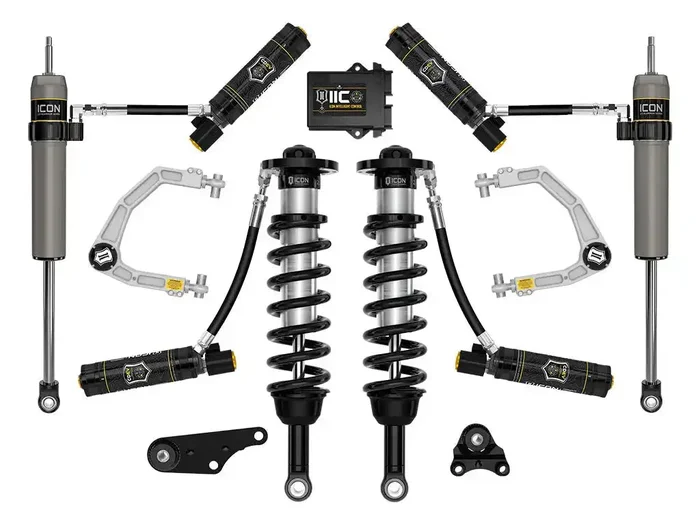 ICON Vehicle Dynamics FRDK_K53296 ICON 2024 Toyota Tacoma 1.25-3″ Lift Stage 6 Suspension System Billet UCA