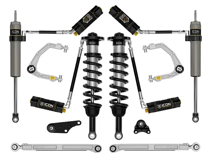 ICON Vehicle Dynamics FRDK_K53298 ICON 2024 Toyota Tacoma 1.25-3″ Lift Stage 8 Suspension System Billet UCA