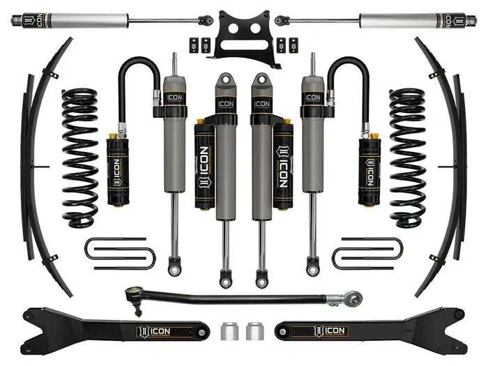 ICON Vehicle Dynamics FRDK_K62516L ICON 17-19 Ford F250/F350 4WD 2.5″ Lift Stage 6 Suspension Sys W/ Leaf Spring
