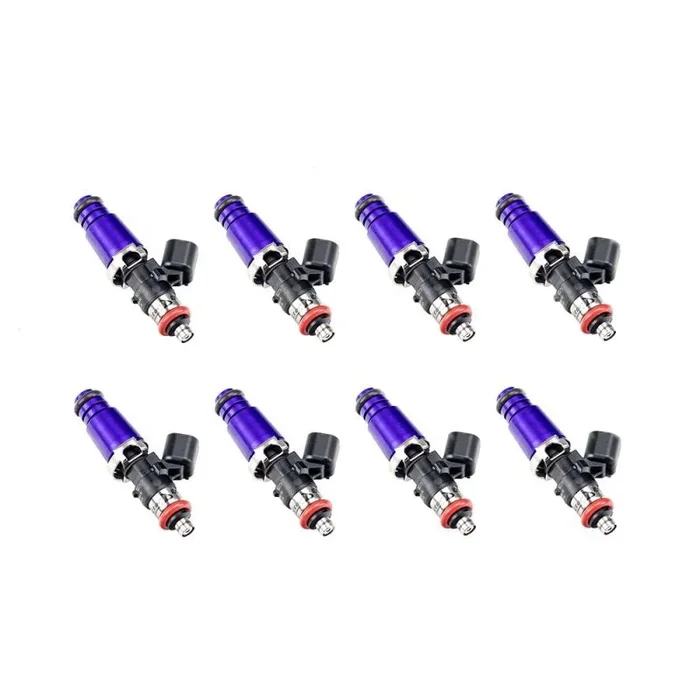 Injector Dynamics 1700cc Injectors – 60mm Length – 14mm Purple Top – 15mm Lower O-Ring Set of 8 (1700.60.14.15.8)